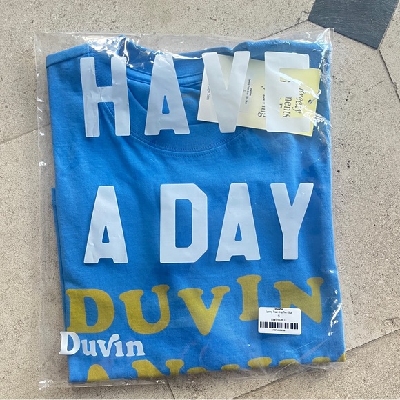 Tanning Team 🧴 Crop Tee - Blue (Sz Small) - Picture 7 of 7